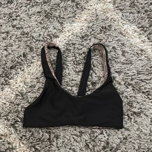 Acacia Swimwear Black Top Size P